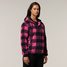 Load image into Gallery viewer, Hard Yakka Women&#39;s Check Zoodie - Fuchsia - Jackets
