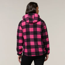 Load image into Gallery viewer, Hard Yakka Women&#39;s Check Zoodie - Fuchsia - Jackets
