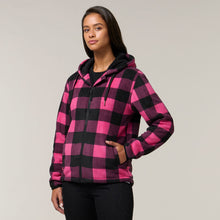 Load image into Gallery viewer, Hard Yakka Women&#39;s Check Zoodie - Fuchsia - Jackets
