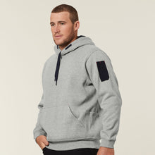 Load image into Gallery viewer, Hard Yakka Men&#39;s Foundations Brushed Fleece Hoodie - Grey Marl - Hoodies/Jumpers
