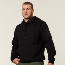 Load image into Gallery viewer, Hard Yakka Men&#39;s Foundations Brushed Fleece Hoodie - Black - Hoodies/Jumpers
